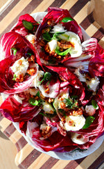 Radicchio and Mozzarella Salad with Honey Walnuts