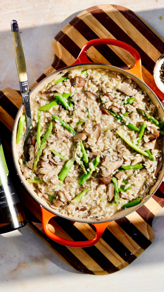 Mushroom and Asparagus Risotto | Taralinga Estate